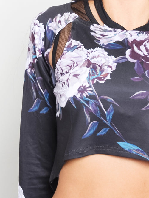 Go Deep Crop Top in Rose